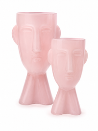 Light Pink Face Vase Set